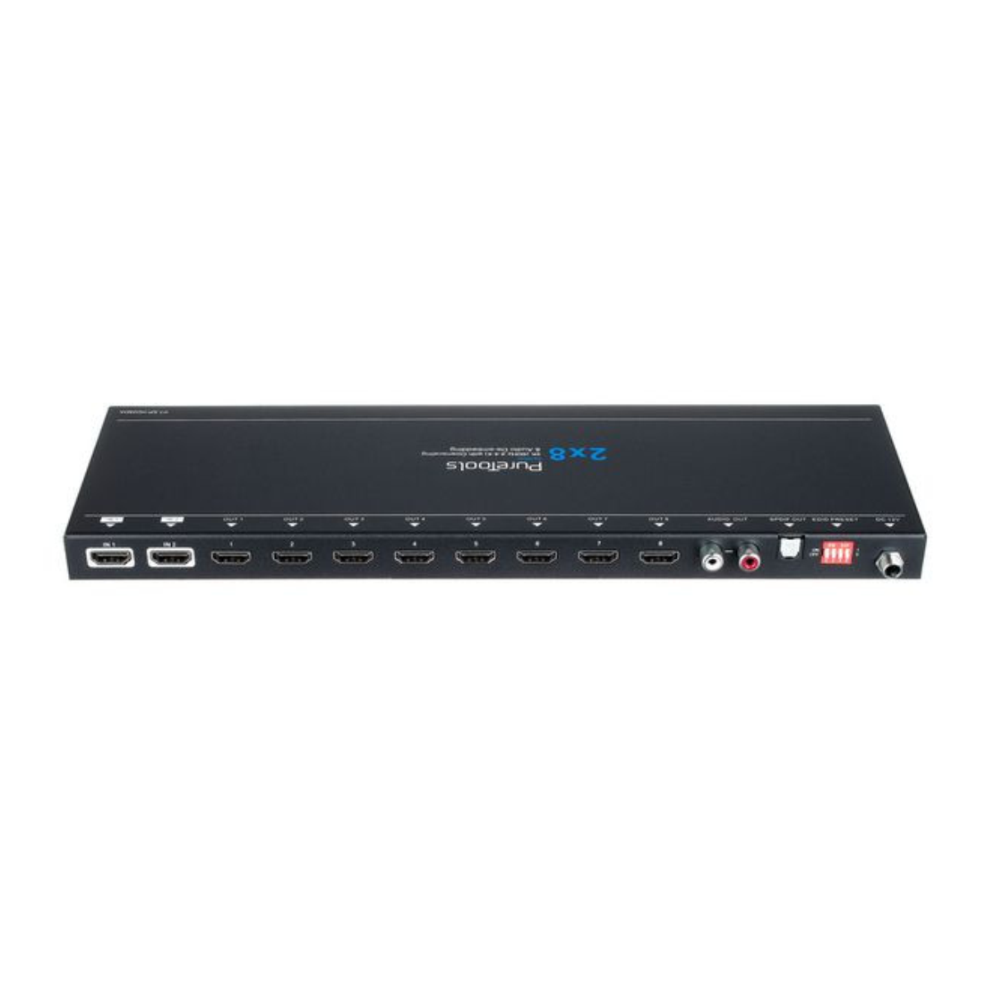 Распределитель (сплиттер) PureLink PT-SP-HD28DA 2x8 4K 18Gbps HDMI Splitter with Scaler and Audio D